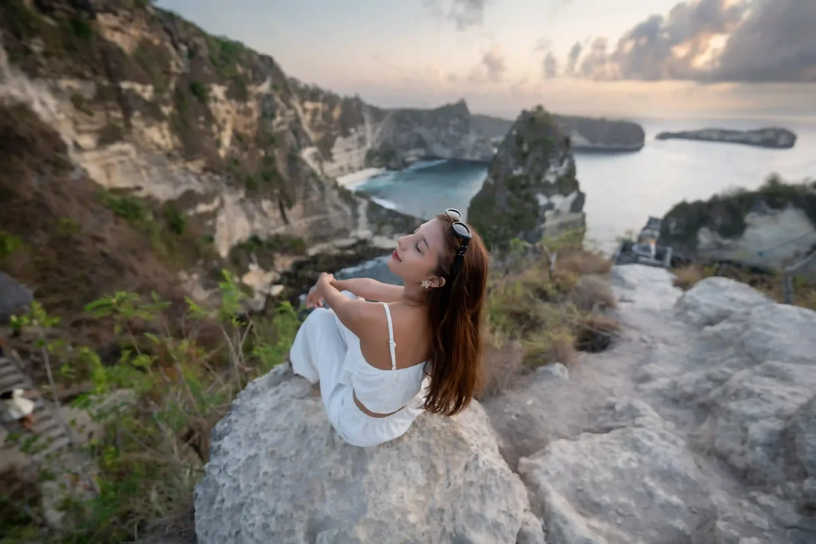 The Raja Lima viewpoint over the islets off Nusa Penida