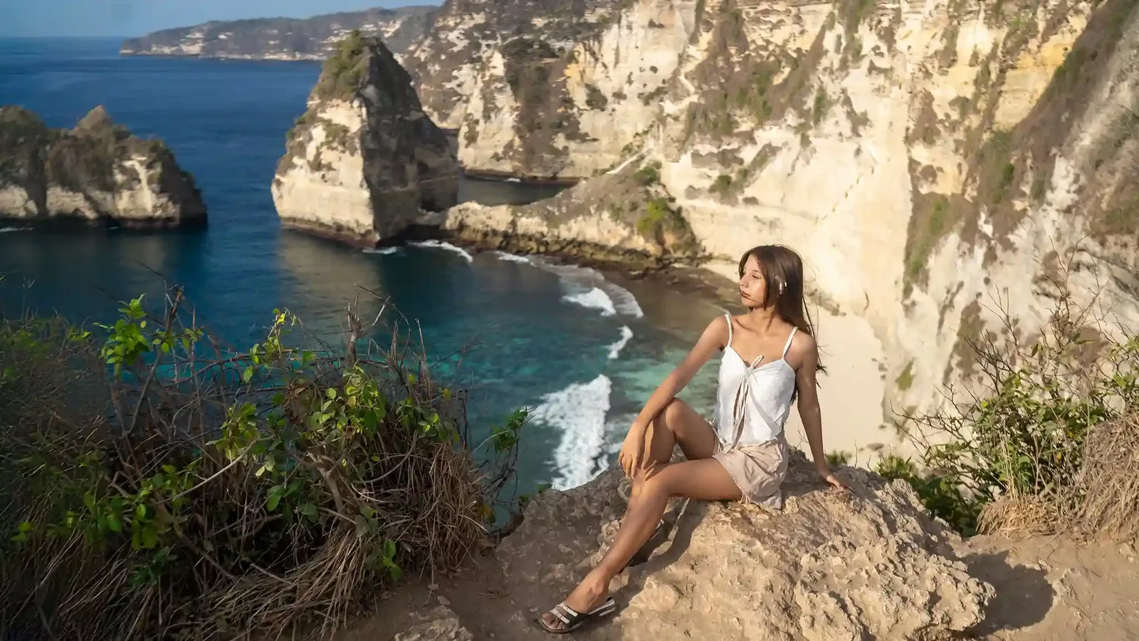The cliffs above Diamond Beach, Nusa Penida